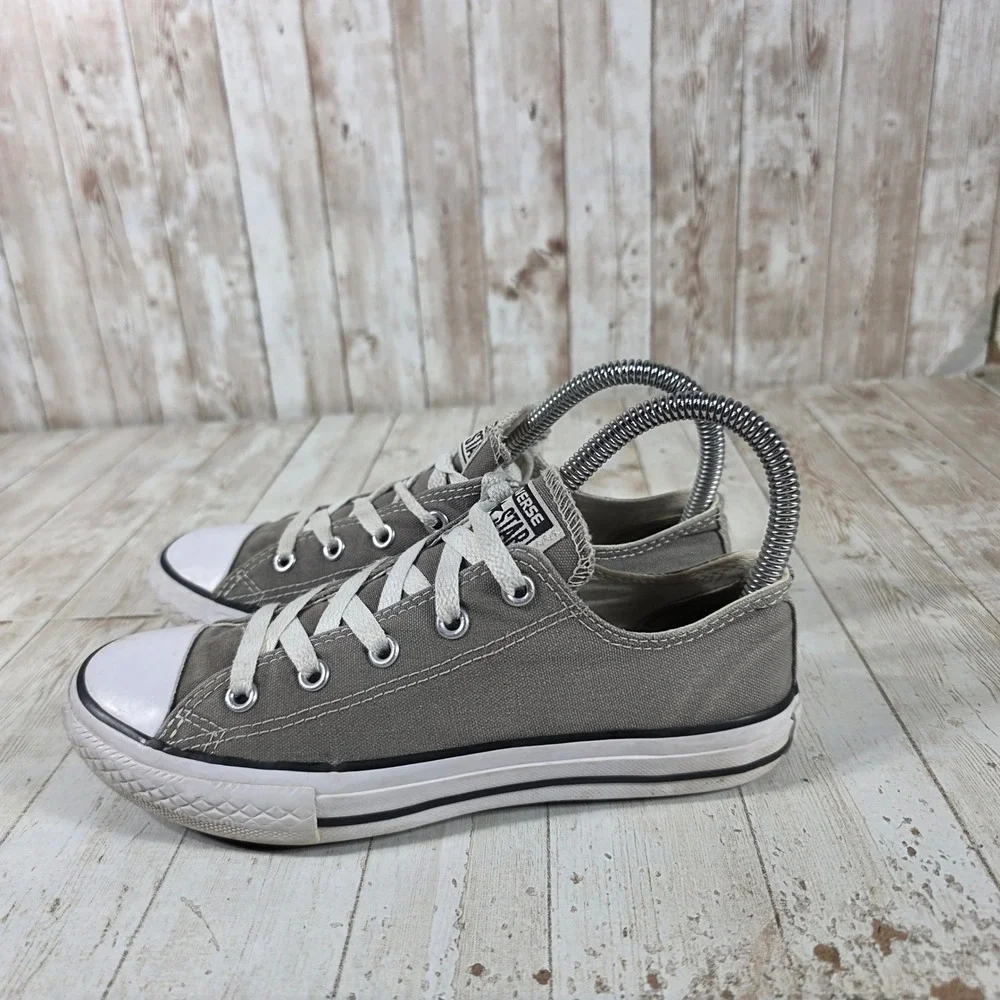 Converse Chuck Taylor All Star Low Top Charcoal Grey Canvas Sneakers 3J235 - Picture 4 of 8